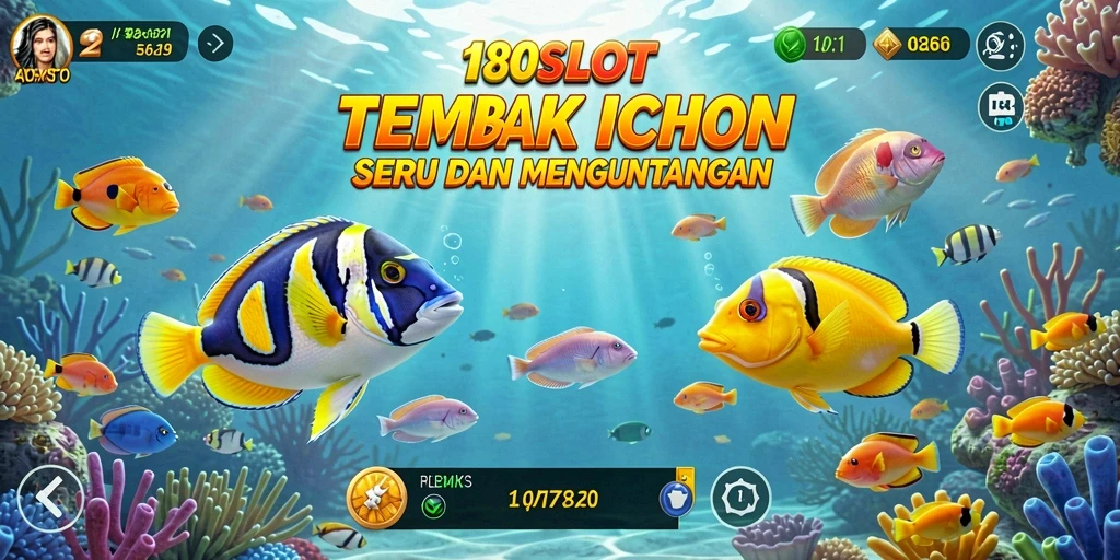 Screenshot gameplay Tembak Ikan di 180SLOT yang seru.
