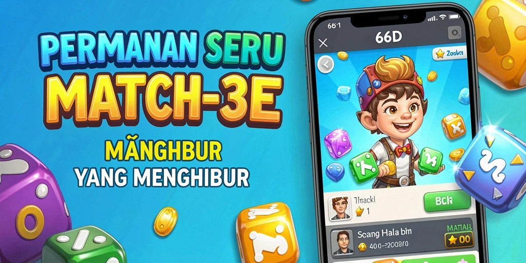 Tangkapan layar gameplay <strong>66D</strong> yang penuh warna dan menantang.