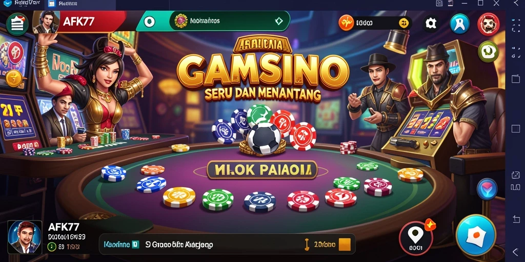 Tampilan menarik dari gameplay seru AFK77.