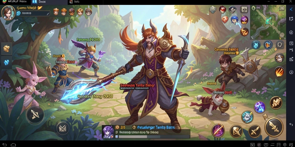 Tampilan gameplay AKUNJP yang penuh aksi dan petualangan.