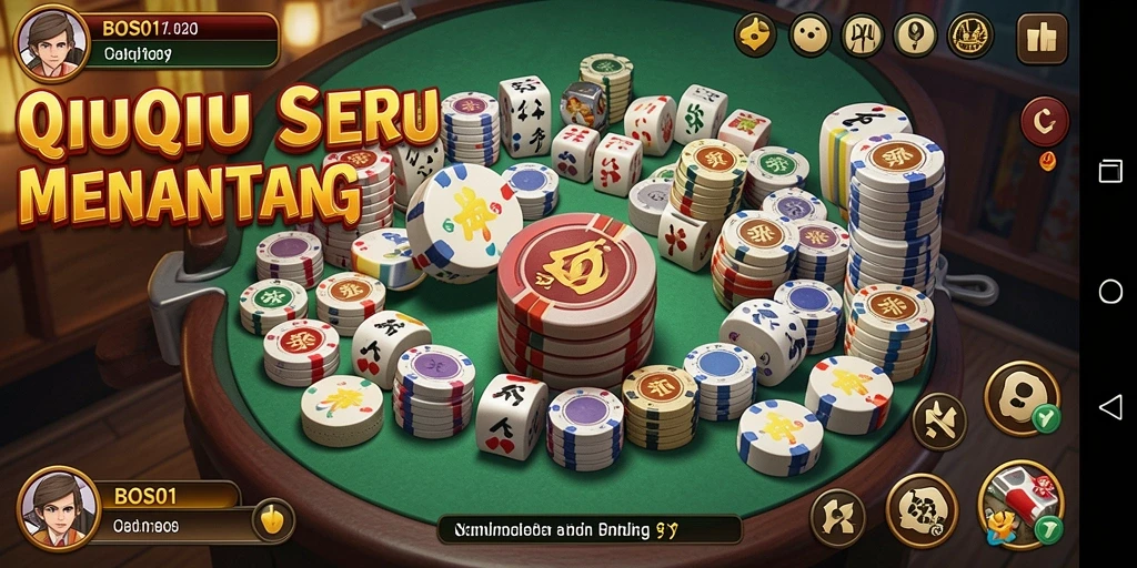 Tampilan gameplay seru dalam BOS01 QiuQiu.