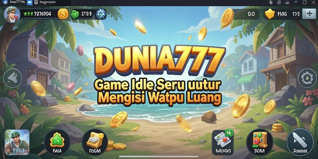 Tampilan gameplay seru DUNIA777 dengan karakter menarik.
