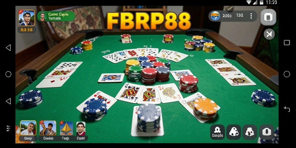 Tampilan gameplay Gaple yang seru dan menarik di FBRP88.
