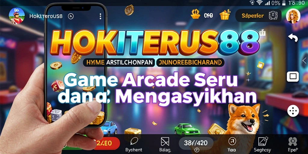 Tangkapan layar HOKITERUS88 menampilkan aksi seru dalam permainan Arcade.