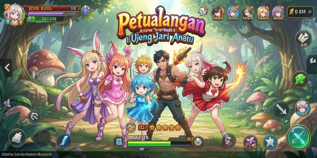 Screenshot ID678 menampilkan karakter Anime dalam pertarungan yang epik.