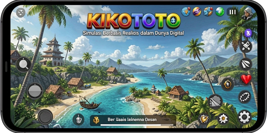 Screenshot KIKOTOTO menampilkan momen seru dalam simulasi kehidupan.
