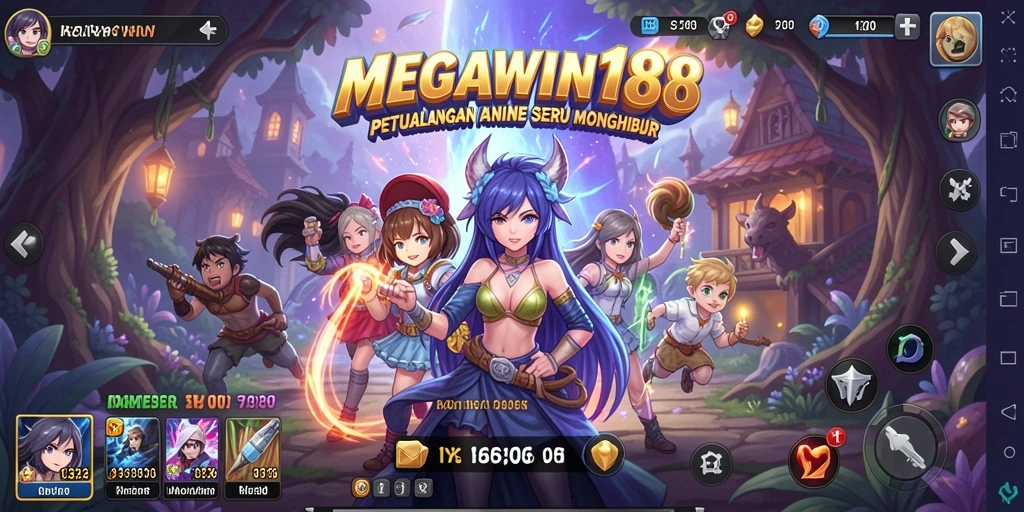 Tangkapan layar gameplay menampilkan aksi seru di dunia Anime.