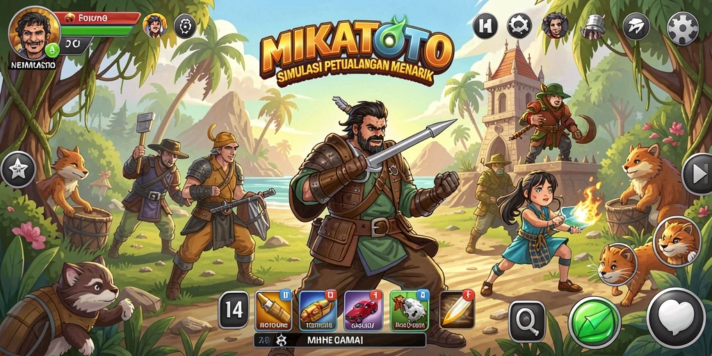 Screenshot gameplay MIKATOTO yang menampilkan aksi simulasi seru.