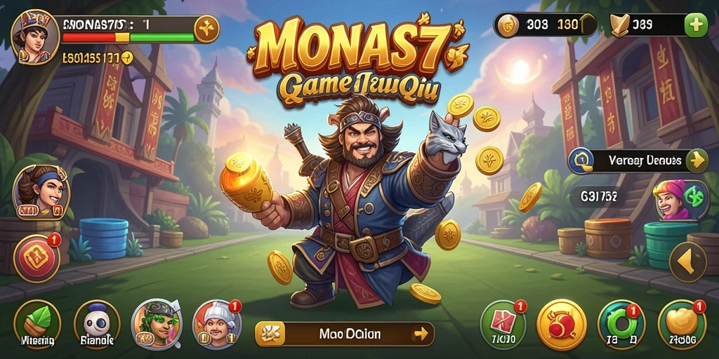 Screenshot gameplay QiuQiu yang seru di MONAS77.