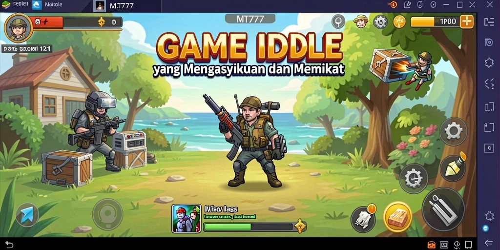 Tampilan gameplay seru dan memikat dari MT777.