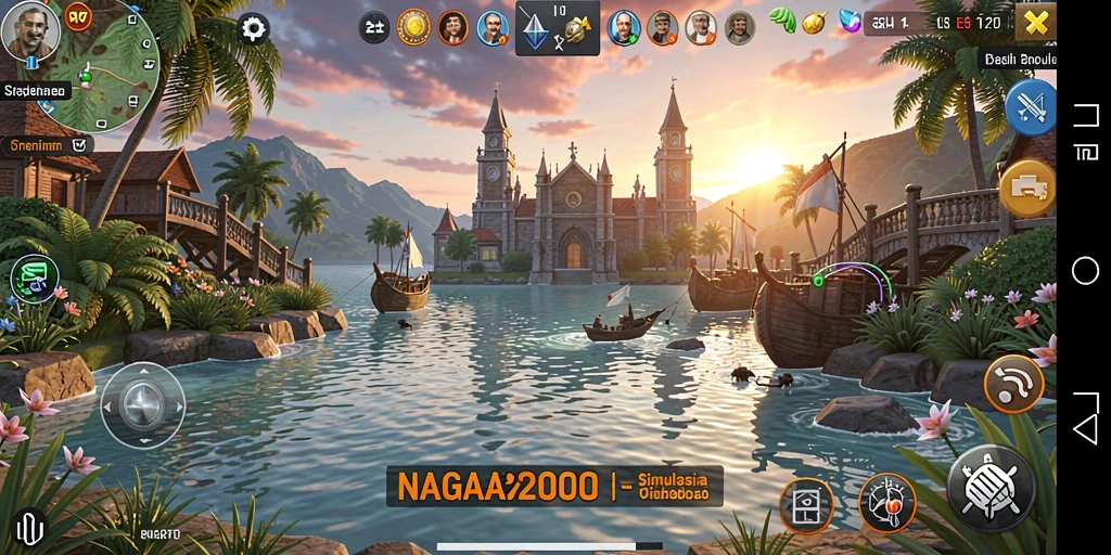 Tampilan gameplay menarik dari NAGA2000 dalam dunia simulasi.