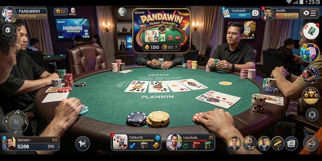 Gameplay seru di PANDAWIN dengan berbagai mode poker.