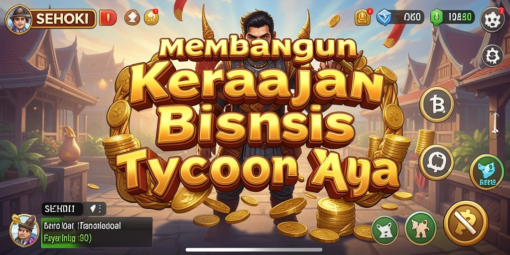 Screenshot gameplay SEHOKI menampilkan keseruan membangun bisnis Tycoon.