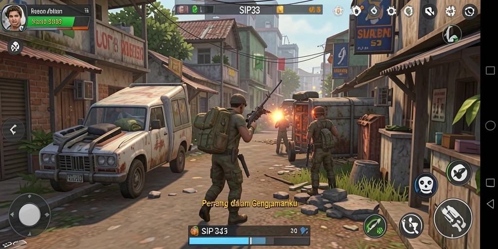 Tampilan gameplay intens dan seru di SIP33.