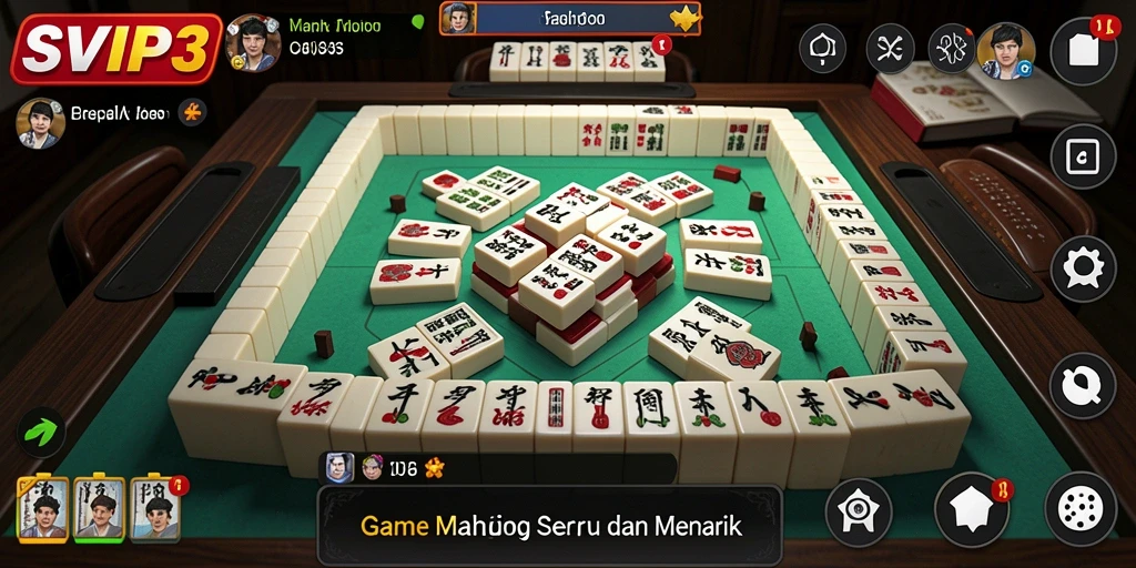 Tampilan gameplay Mahjong yang menarik dan menantang di SVIP3.