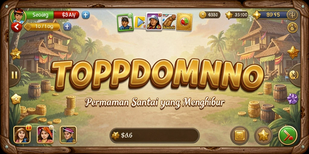 Tampilan menarik dari gameplay TOPDOMINO yang seru dan menghibur.