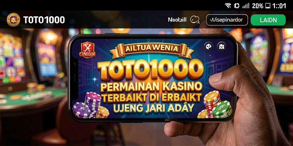 Tampilan gameplay TOTO1000 dengan banyak pilihan permainan Kasino.