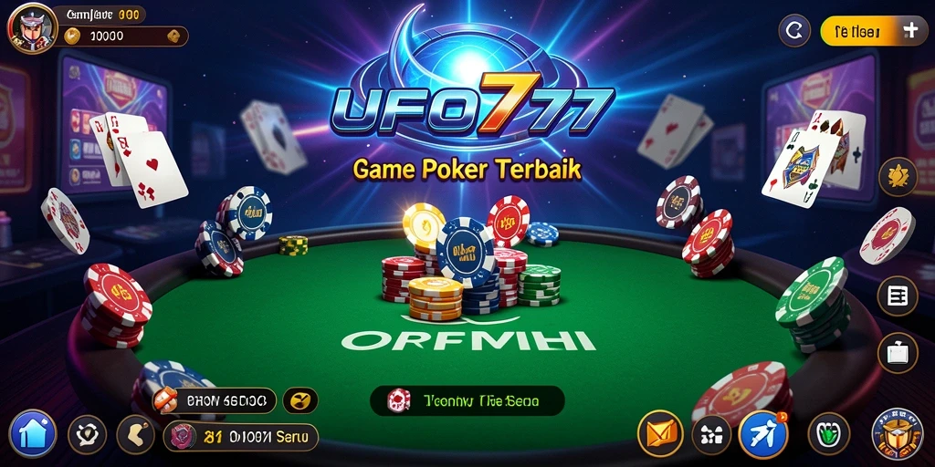 Screenshot menunjukkan pemain beraksi di meja Poker yang mendebarkan.